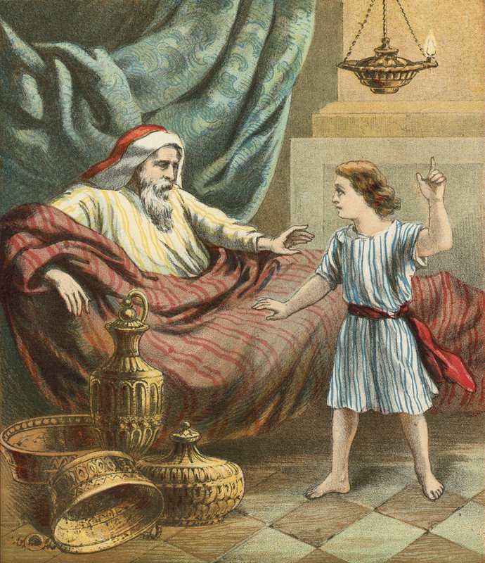 The Boy Samuel with Eli by English School