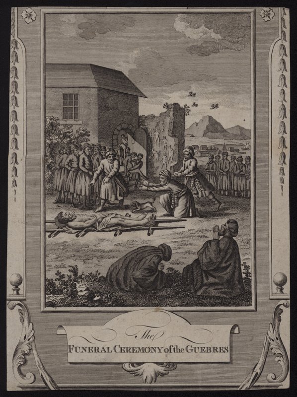 The Funeral Ceremony of the Guebres by English School