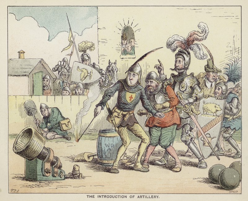 The Introduction of Artillery by English School