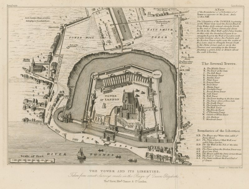 The Tower and Its Liberties by English School