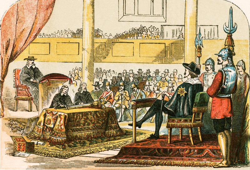 Trial of Charles I by English School