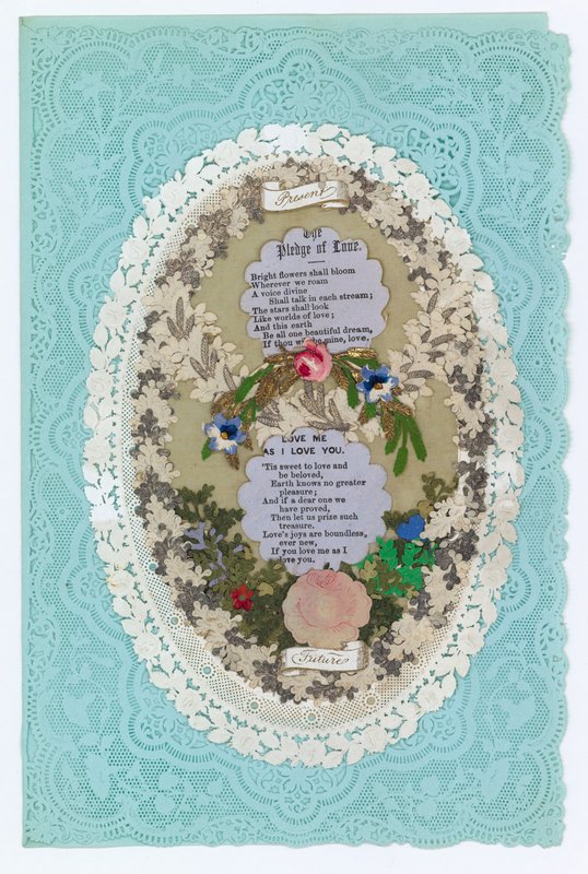 Victorian Valentine Card by English School
