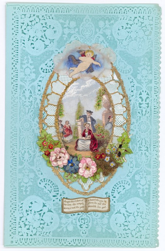 Victorian Valentine Card by English School