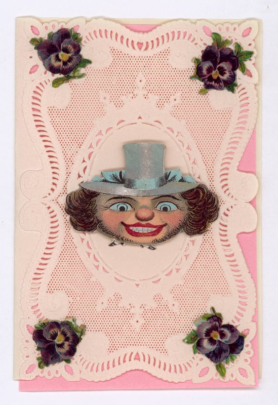 Victorian Valentine Card by English School