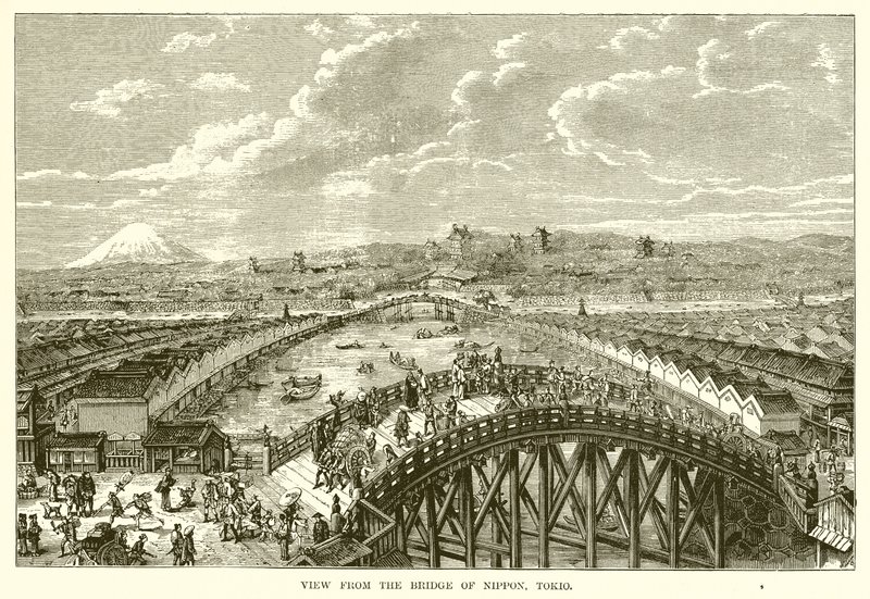 View from the Bridge of Nippon, Tokyo by English School