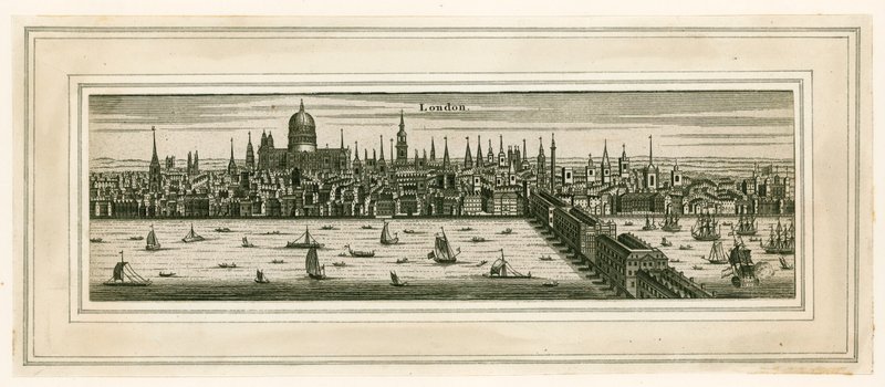 View of London by English School