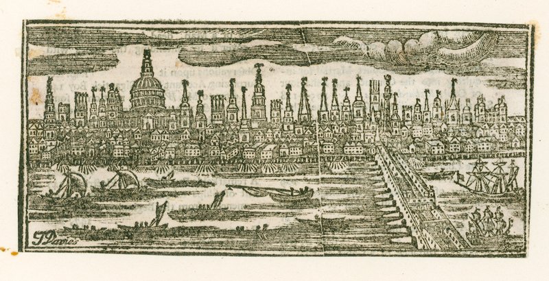 View of London by English School