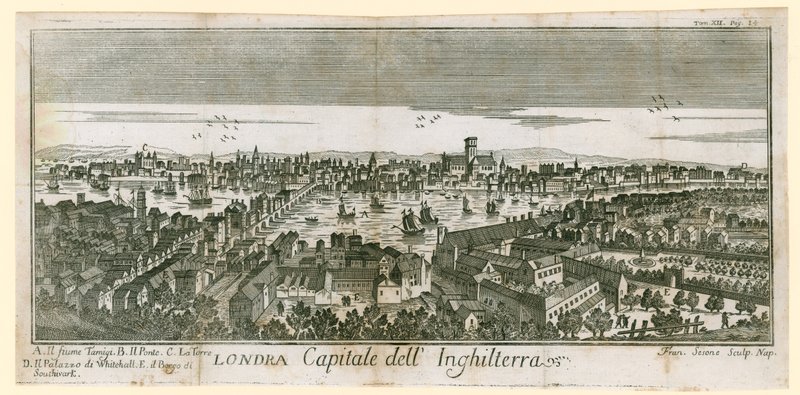 View of London by English School
