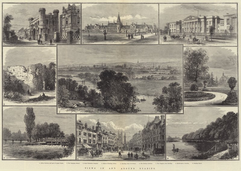 Views in and around Reading by English School