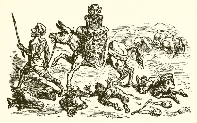 The Ass Carrying an Idol by Ernest Henry Griset
