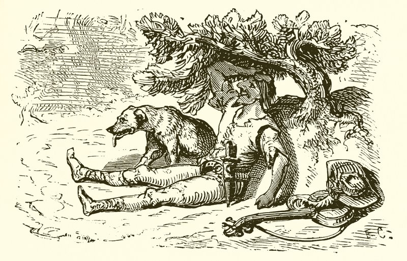 The Wind and the Sun by Ernest Henry Griset