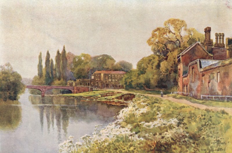 At Hampton Court by Ernest William Haslehust