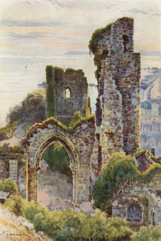 Hastings Castle by Ernest William Haslehust