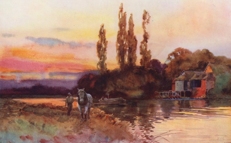 River Thames: Iffley by Ernest William Haslehust