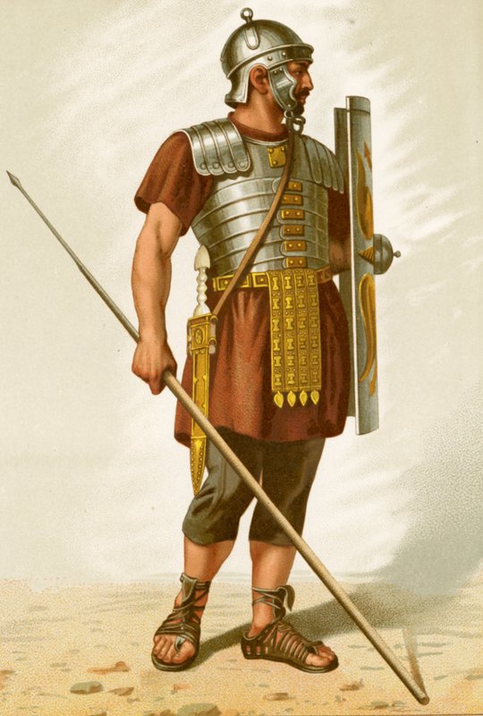 Roman Legionary by Etienne Antoine Eugene Ronjat