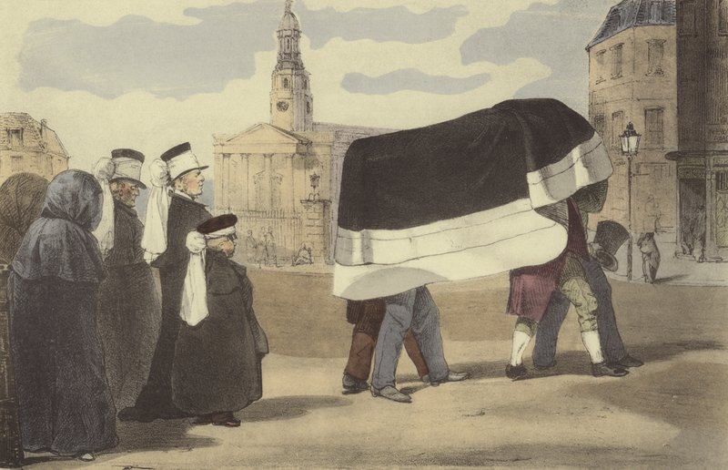 Burial of the People by Eugene Louis after Lami