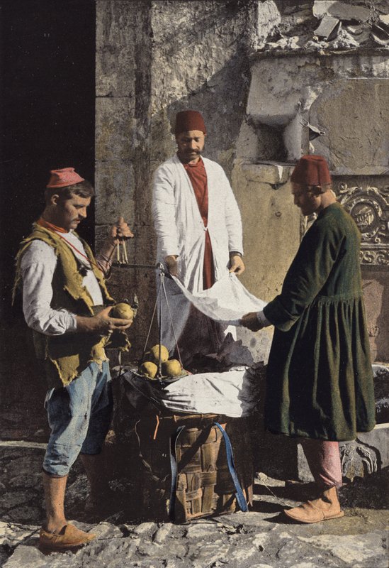 Quince Merchant in Constantinople by European Photographer