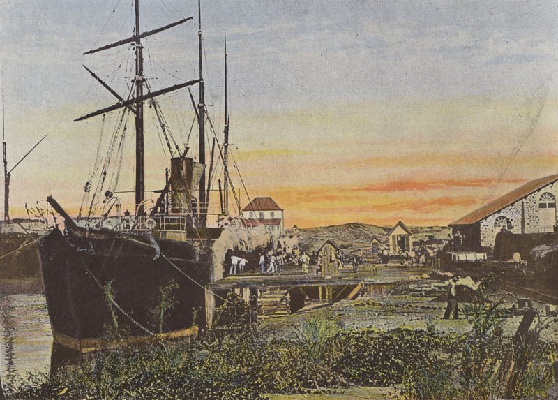 View of the Port of Saint-Pierre by European Photographer