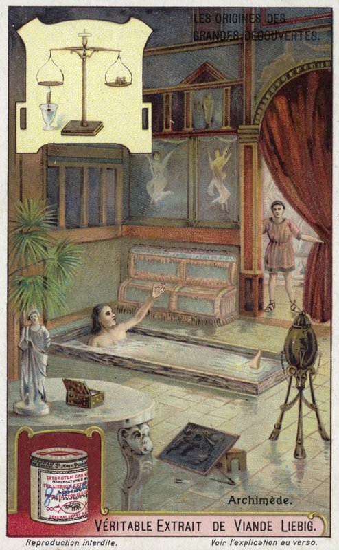 Archimedes and his principle by European School