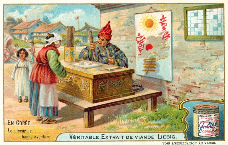 Fortune teller, Korea by European School