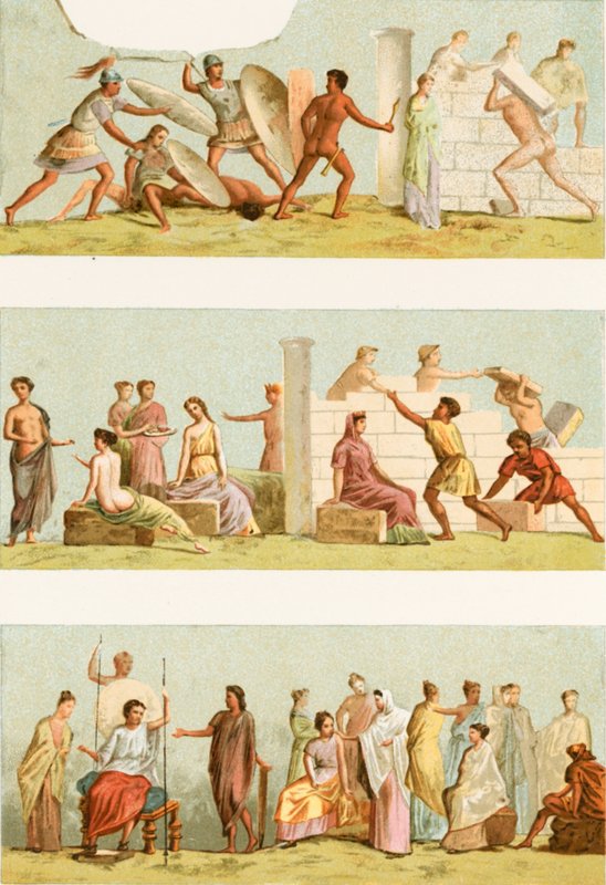Paintings from the Tomb of Statilius Taurus by European School