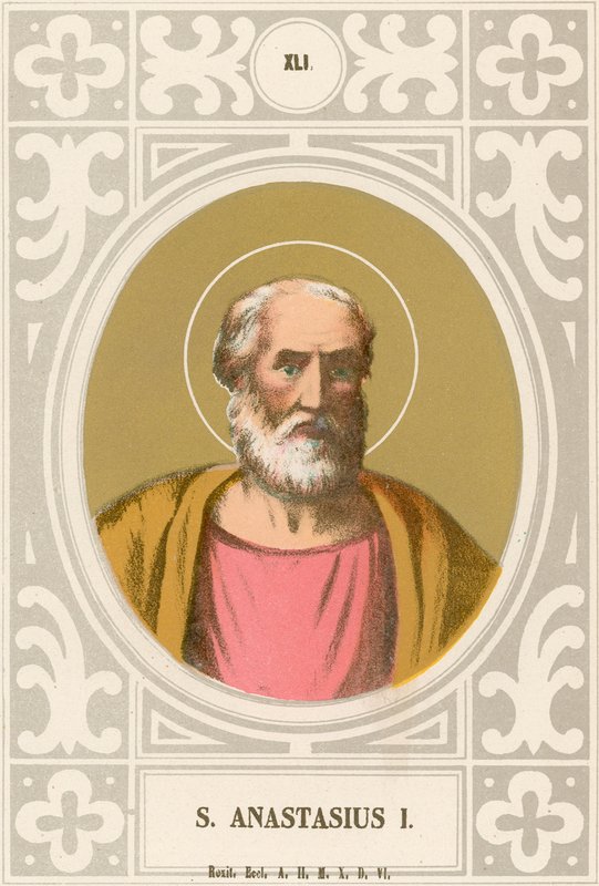 St. Anastasius I by European School