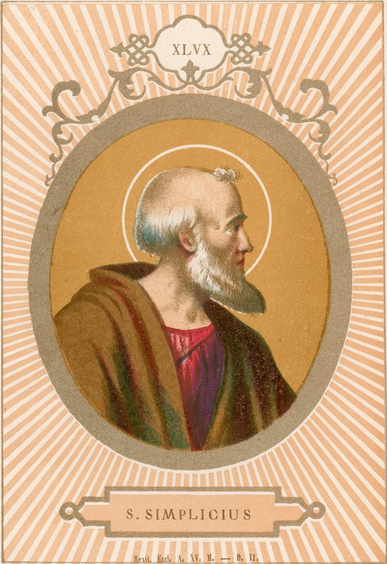 Saint Simplicius by European School