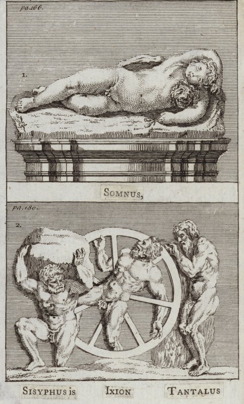 Somnus, Sisyphus, Ixion, Tantalus by European School