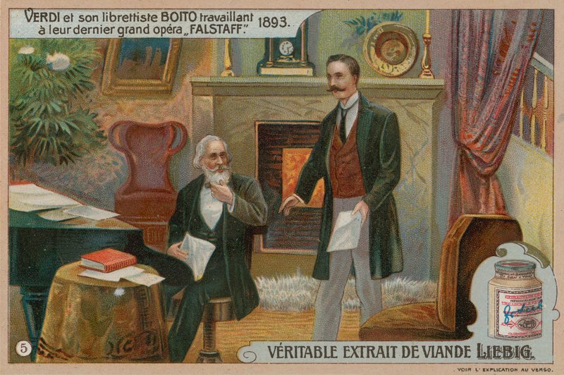 Verdi and Boito Compose Falstaff by European School