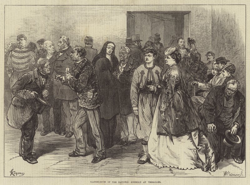 Waiting-Room of the National Assembly at Versailles by Felix Regamey