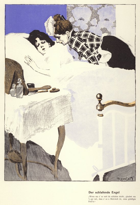 The Sleeping Angel by Ferdinand von Reznicek
