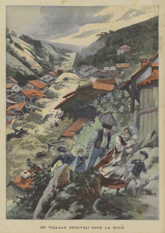 A Village Buried by Mud by Fortune Louis Meaulle