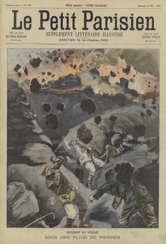 Eruption of Mount Vesuvius by Fortune Louis Meaulle