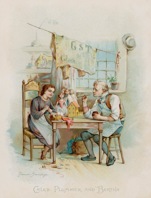 Caleb Plummer and Bertha by Frances Brundage