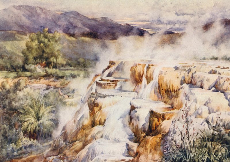 The Silent Waterfall, Hammam Meskoutine by Frances Nesbitt