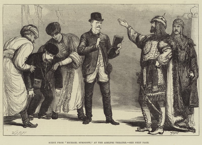 Scene from Michael Strogoff, at the Adelphi Theatre by Francis S. Walker