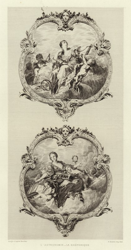 Astronomy, Rhetoric by Francois (after) Boucher