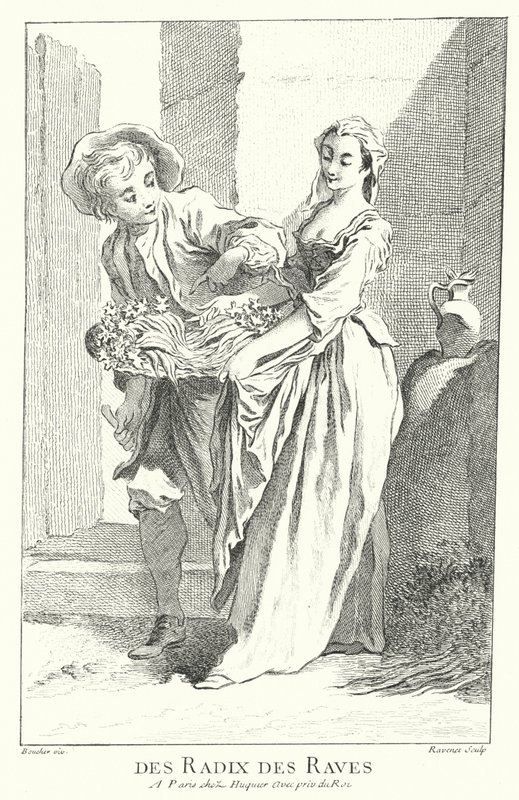Radish and Turnip Seller by Francois (after) Boucher
