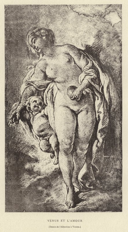 Venus and Cupid by Francois (after) Boucher