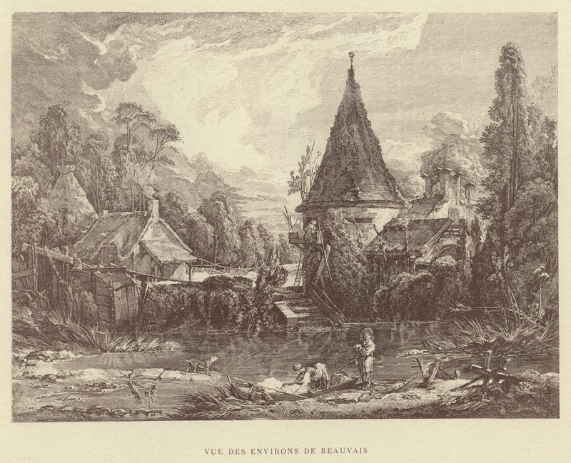 View of the Surroundings of Beauvais by Francois (after) Boucher