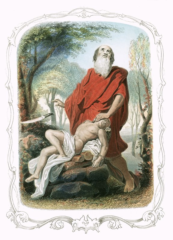 Abraham Offering Up Isaac by Francois Feyen Perrin