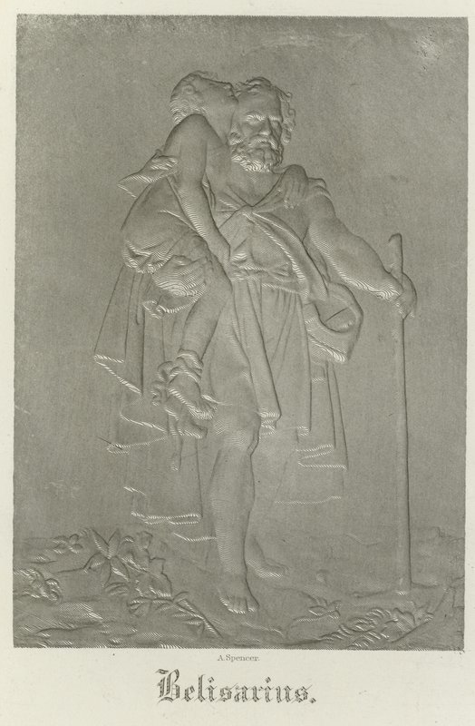 Belisarius Carrying His Young Guide by Francois Pascal Simon Gerard