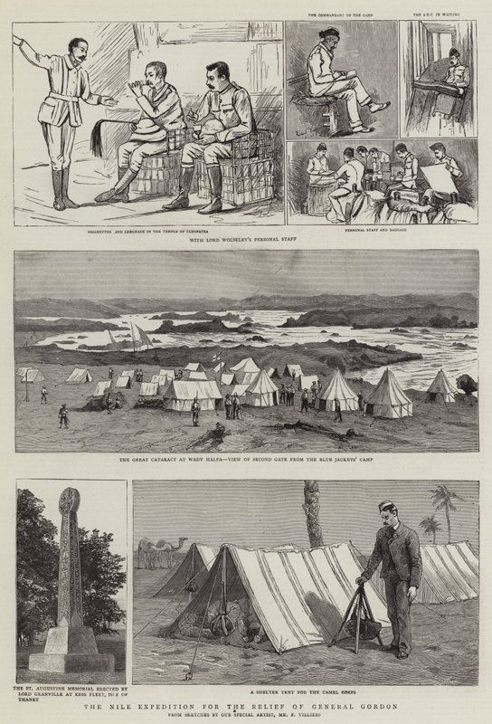 The Nile Expedition for the Relief of General Gordon by Frederic Villiers