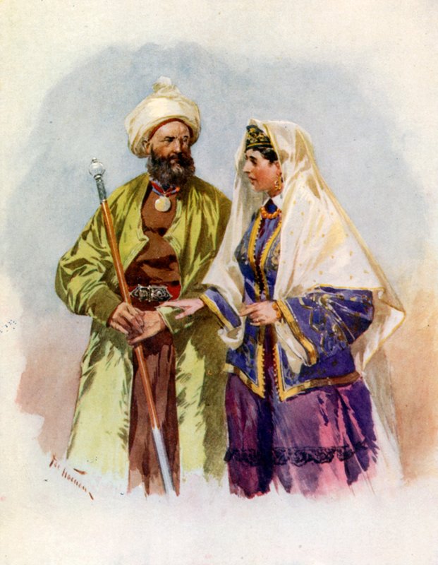 A Turcoman and his Wife by Frederic de Haenen
