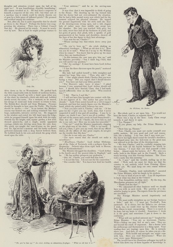 A Question of Diplomacy, by Arthur Conan Doyle by Frederick Barnard