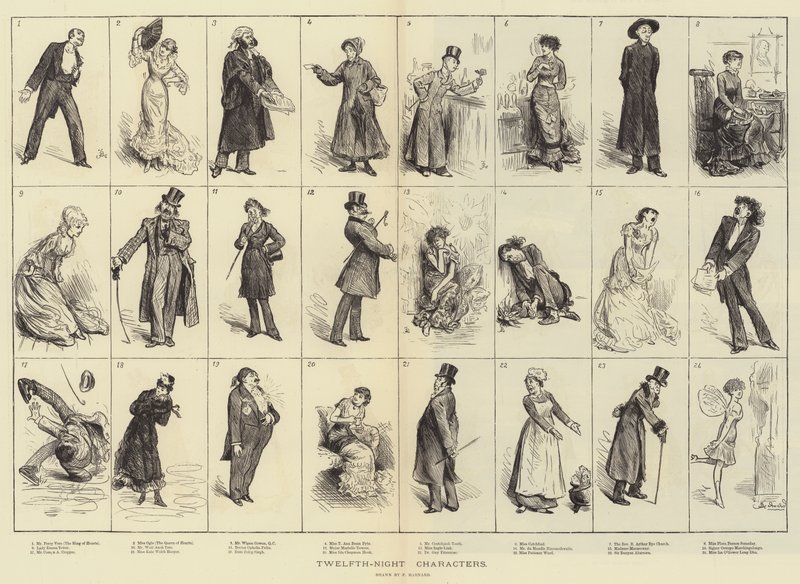 Twelfth-Night Characters by Frederick Barnard
