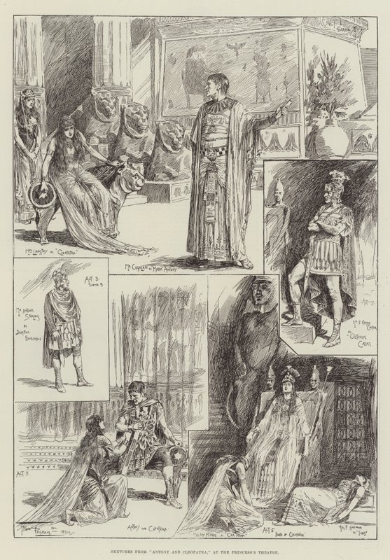 Sketches from Antony and Cleopatra, at the Princess