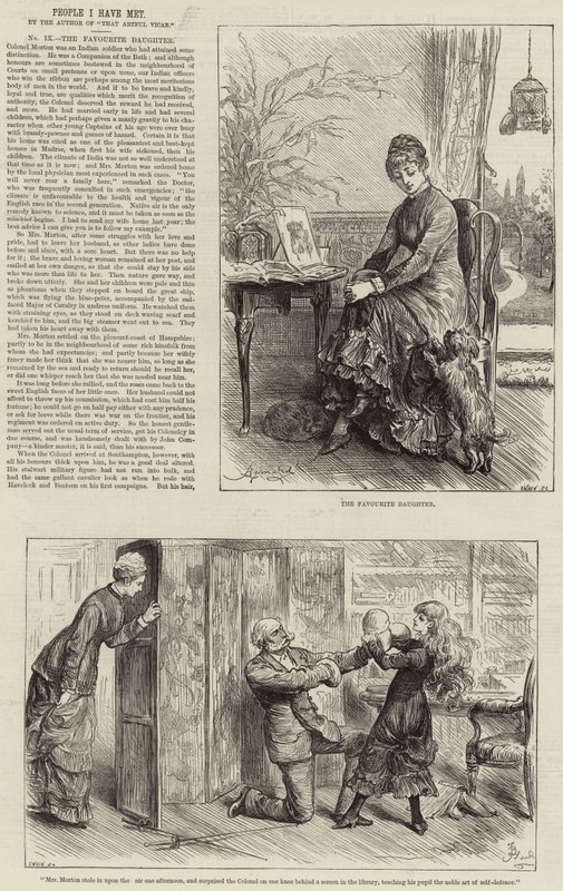 People I Have Met, the Favourite Daughter by Frederick Barnard