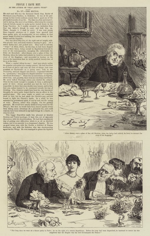 People I Have Met, the Rector by Frederick Barnard