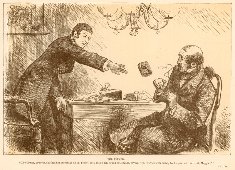 The Usurer by Frederick Barnard